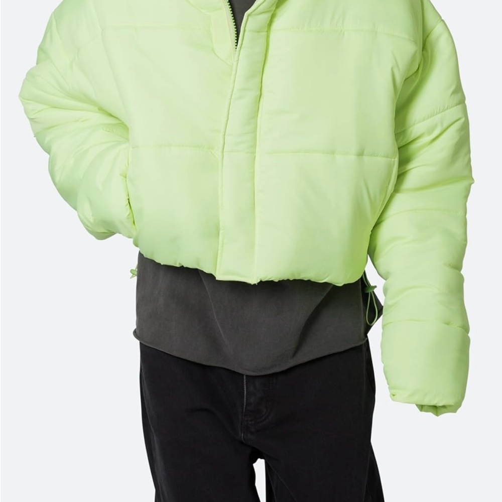 MNML Neon Green Puffer Jacket